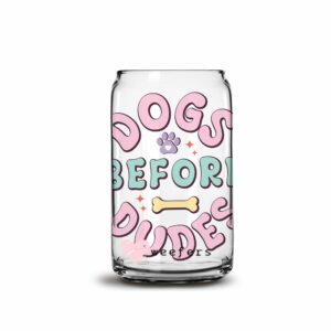 Donut forget I Love You 16oz Libbey Glass Can UV-DTF or Sublimation Wr in  2023